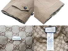 画像をギャラリービューアに読み込む, 極美品 GUCCI グッチ コート GGロゴリバーシブルコート ポリエステル サイズ48 706598 ZAJTU 中古 51379