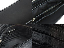 Load image into Gallery viewer, PRADA プラダ ワンショルダーバッグ BR2162 VELA VINTAGE 三角プレート ナイロン レザー ブラック シルバー金具 美品 中古 51385