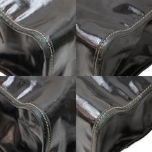 画像をギャラリービューアに読み込む, GUCCI グッチ トートバッグ クレスト 181905 493075 イタリア製 コーティングキャンバス ブラック 美品 中古 51404