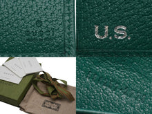 画像をギャラリービューアに読み込む, 極美品 GUCCI グッチ パスポートケース 586257 GGスプリーム キャンバス レザー ベージュ グリーン 中古 51421