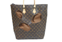 画像をギャラリービューアに読み込む, 新品未使用品 LOUIS VUITTON × COMME des GARCONS ルイヴィトン × コムデギャルソン ウィズホールズ N45887 ブラウン 中古 51423