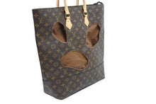 画像をギャラリービューアに読み込む, 新品未使用品 LOUIS VUITTON × COMME des GARCONS ルイヴィトン × コムデギャルソン ウィズホールズ N45887 ブラウン 中古 51423