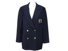 画像をギャラリービューアに読み込む, Christian Dior Sports クリスチャンディオールスポーツ ジャケット ネイビー ゴールド金具 サイズL 美品 中古 51439