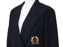画像をギャラリービューアに読み込む, Christian Dior Sports クリスチャンディオールスポーツ ジャケット ネイビー ゴールド金具 サイズL 美品 中古 51439