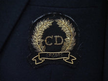 画像をギャラリービューアに読み込む, Christian Dior Sports クリスチャンディオールスポーツ ジャケット ネイビー ゴールド金具 サイズL 美品 中古 51439