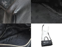 画像をギャラリービューアに読み込む, 新品同様 CHROME HEARTS クロムハーツ ハンドバッグ ダガー ミニボストン ショルダーストラップ付き レザー ブラック 中古 51448