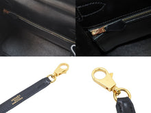 Load image into Gallery viewer, エルメス ケリー28 内縫い ブラック ソルド品 □B刻印 カーフスキン ゴールド金具 ハンドバッグ 2WAY 美品 中古 51451