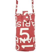 画像をギャラリービューアに読み込む, CHANEL シャネル ヴィンテージ バイシーライン ポーチ ココマーク レッド ホワイト キャンバス 美品 中古 51461