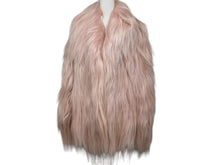 画像をギャラリービューアに読み込む, GUCCI グッチ ファー ジャケット ピンク 2014年 ヤギ シルク アウター 363099 XF022 サイズ36 美品 中古 51471