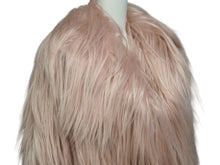 画像をギャラリービューアに読み込む, GUCCI グッチ ファー ジャケット ピンク 2014年 ヤギ シルク アウター 363099 XF022 サイズ36 美品 中古 51471