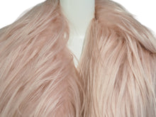画像をギャラリービューアに読み込む, GUCCI グッチ ファー ジャケット ピンク 2014年 ヤギ シルク アウター 363099 XF022 サイズ36 美品 中古 51471