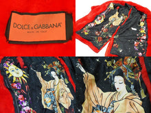 画像をギャラリービューアに読み込む, 極美品 DOLCE&amp;GABBANA ドルチェアンドガッバーナ ラパンファーコート シルク 太陽 月 舞妓レッド F0T32F/FUPLS 中古 51475