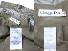 Load image into Gallery viewer, Christian Dior クリスチャンディオール ライダースジャケット シルバー 光沢 金属繊維 シルク 0E21225S1919 38 中古 51480