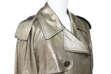 Load image into Gallery viewer, Christian Dior クリスチャンディオール ライダースジャケット シルバー 光沢 金属繊維 シルク 0E21225S1919 38 中古 51480
