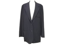 画像をギャラリービューアに読み込む, HERMES エルメス マルジェラ期 テーラード ジャケット ブラック 黒 ウール アウター サイズ34 中古 51486
