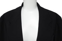 画像をギャラリービューアに読み込む, HERMES エルメス マルジェラ期 テーラード ジャケット ブラック 黒 ウール アウター サイズ34 中古 51486