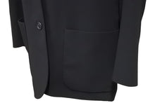 画像をギャラリービューアに読み込む, HERMES エルメス マルジェラ期 テーラード ジャケット ブラック 黒 ウール アウター サイズ34 中古 51486