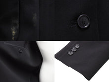 画像をギャラリービューアに読み込む, HERMES エルメス マルジェラ期 テーラード ジャケット ブラック 黒 ウール アウター サイズ34 中古 51486