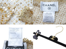 Load image into Gallery viewer, CHANEL シャネル スパンコール ワンピース ゴールド 01C デザイン シルク P16889V09540 サイズ36 美品 中古 51488