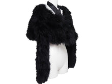 画像をギャラリービューアに読み込む, GUCCI グッチ ターキーフェザー 羽織り ファー シルク ブラック 黒 付け袖 長袖 129661.XP071 中古 51493