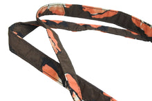 Load image into Gallery viewer, PRADA プラダ トートバッグ ポーチ 三角プレート 花柄 ブラウン シルバー金具 イタリア製 ナイロン 美品 中古 51594