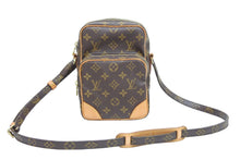 画像をギャラリービューアに読み込む, LOUIS VUITTON ルイ・ヴィトン ショルダーバッグ アマゾン ポシェット M45236 PVC レザー ブラウン ゴールド金具 美品 中古 51609