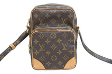 画像をギャラリービューアに読み込む, LOUIS VUITTON ルイ・ヴィトン ショルダーバッグ アマゾン ポシェット M45236 PVC レザー ブラウン ゴールド金具 美品 中古 51609