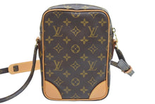 画像をギャラリービューアに読み込む, LOUIS VUITTON ルイ・ヴィトン ショルダーバッグ アマゾン ポシェット M45236 PVC レザー ブラウン ゴールド金具 美品 中古 51609