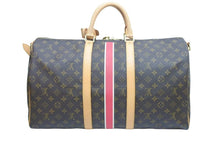 画像をギャラリービューアに読み込む, 極美品 LouisVuitton ルイヴィトン キーポルバンドリエール50 ボストンバッグ M41416 DU0111 PVC レザー ブラウン 中古 51616