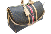 画像をギャラリービューアに読み込む, 極美品 LouisVuitton ルイヴィトン キーポルバンドリエール50 ボストンバッグ M41416 DU0111 PVC レザー ブラウン 中古 51616