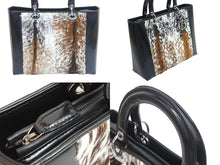 Load image into Gallery viewer, Christian Dior クリスチャンディオール レディディオール ハラコ ハンド ショルダー ブラック シルバー金具 極美品 中古 51630