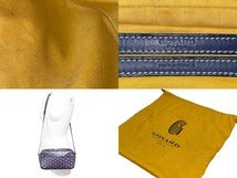 画像をギャラリービューアに読み込む, GOYARD ゴヤール ブラック カップヴェール PM 斜め掛けショルダーバッグ ポシェット ネイビー 美品 中古 51638