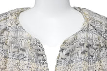 画像をギャラリービューアに読み込む, CHANEL シャネル ジャケット レディース P57900V43835 ホワイト グレー ツイード サイズ36 ゴールド金具 美品 中古 51652