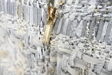 画像をギャラリービューアに読み込む, CHANEL シャネル ジャケット レディース P57900V43835 ホワイト グレー ツイード サイズ36 ゴールド金具 美品 中古 51652