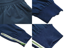 Load image into Gallery viewer, HERMES エルメス ラインパンツ ナイロンパンツ ジャージ ナイロン エラステン ネイビー グリーン サイズ40 美品 中古 51660
