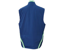 Load image into Gallery viewer, HERMES エルメス ナイロンベスト ジャージ ライン フランス製 ナイロン エラステン ネイビー グリーン サイズ50 美品 中古 51661