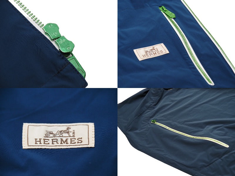 HERMES エルメス ナイロンベスト ジャージ ライン フランス製 ナイロン