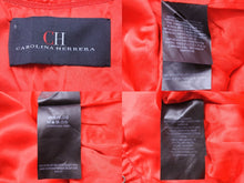 画像をギャラリービューアに読み込む, CAROLINA HERRERA キャロライナ ヘレラ ツイード ジャケット レッド アクリル 赤 アウター デザイン 310983 サイズ0 中古 51673