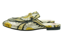 画像をギャラリービューアに読み込む, GUCCI グッチ サンダル プリンスタウン ホースビット バブーシュ ミュール 432773 キャンバス ブラック ゴールド 良品 中古 51674