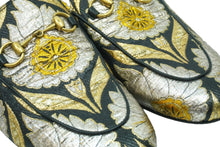 画像をギャラリービューアに読み込む, GUCCI グッチ サンダル プリンスタウン ホースビット バブーシュ ミュール 432773 キャンバス ブラック ゴールド 良品 中古 51674