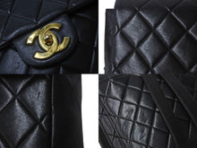 画像をギャラリービューアに読み込む, CHANEL シャネル マトラッセ リュックサック ミニバックパック ココマーク ラムスキン ブラック ゴールド金具 美品 中古 51678