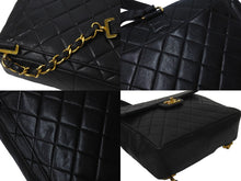 画像をギャラリービューアに読み込む, CHANEL シャネル マトラッセ リュックサック ミニバックパック ココマーク ラムスキン ブラック ゴールド金具 美品 中古 51678