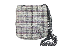 Load image into Gallery viewer, CHANEL シャネル ショルダーバッグ チェーンショルダー 10番台 2005年 ツイード グレー カメリア 美品 中古 51679
