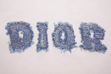 画像をギャラリービューアに読み込む, Christian Dior クリスチャンディオール 半袖Ｔシャツ DIORロゴ コットン ホワイト ブルー サイズ4A キッズ 美品 中古 51702