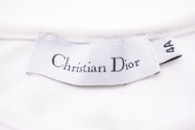 画像をギャラリービューアに読み込む, Christian Dior クリスチャンディオール 半袖Ｔシャツ DIORロゴ コットン ホワイト ブルー サイズ4A キッズ 美品 中古 51702