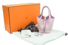 Load image into Gallery viewer, 新品未使用品 HERMES エルメス ハンドバッグ マイクロピコタン ラッキーデイジー U刻印 ヴォースイフト 牛皮 ピンク 中古 51707