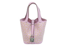 Load image into Gallery viewer, 新品未使用品 HERMES エルメス ハンドバッグ マイクロピコタン ラッキーデイジー U刻印 ヴォースイフト 牛皮 ピンク 中古 51707