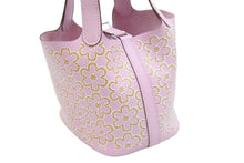 Load image into Gallery viewer, 新品未使用品 HERMES エルメス ハンドバッグ マイクロピコタン ラッキーデイジー U刻印 ヴォースイフト 牛皮 ピンク 中古 51707