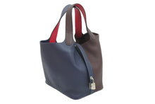 Load image into Gallery viewer, 未使用品 HERMES エルメス ピコタンロックPMカザック ブルーニュイ×ルージュセリエ×フランボワーズ シルバー金具 Z刻印 51709