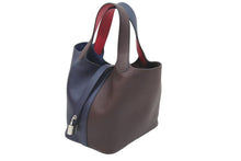 Load image into Gallery viewer, 未使用品 HERMES エルメス ピコタンロックPMカザック ブルーニュイ×ルージュセリエ×フランボワーズ シルバー金具 Z刻印 51709